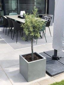 Kvetináč BLOCK, sklolaminát, 40x40x40 cm, betón design