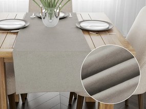 Biante Behúň na stôl/imitácia brúsenej kože Alcantara ALC-014 Svetlo sivý 45x180 cm