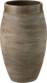 Hnedá antik keramická váza Gio Refuge - Ø 22*37 cm