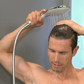 HANSGROHE Raindance Select S ručná sprcha 3jet EcoSmart, priemer 150 mm, biela/chróm, 28588400