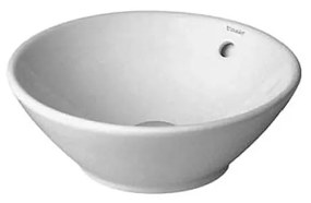 DURAVIT Bacino umývadlová misa bez otvoru, s prepadom, priemer 420 mm, 0325420000