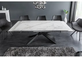Rozkladací jedálenský stôl 40122 180/220/260 x 90cm White Ceramik - Komfort-nábytok