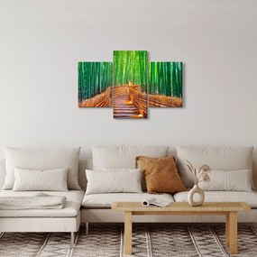 Obraz - Japonský bambusový les (90x60 cm)