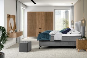 AKCIA Nočný stolík ENTSIAN 40x40cm, dub artisan II. akosť