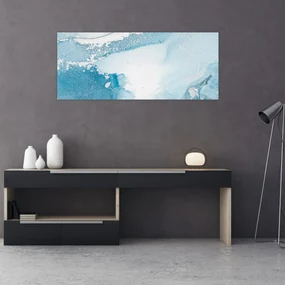 Obraz - Modrý dekor (120x50 cm)