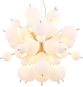 Globo 15633HO - Luster na lanku UDO 6xE14/25W/230V pr. 55 cm biela