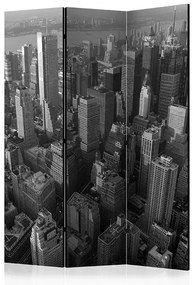 Paraván - New York: skyscrapers (bird's eye view) [Room Dividers]