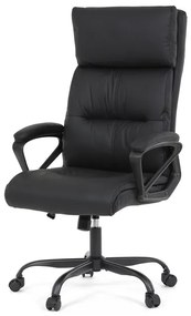 Autronic BONTEC Kancelárske kreslo, hojdací mechanizmus, čierna ekokoža, KA-Y346 BK Farba: Čierna