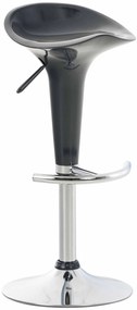Plastová barová stolička Shine - Sivá