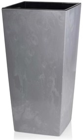 PLASTOVÝ KVETINÁČ PORTO 68X35X35 CM IMITÁCIA BETÓNU SIVÁ