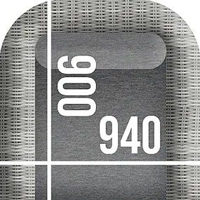 DEOKORK Ratanové kreslo BORNEO LUXURY (hnedá)