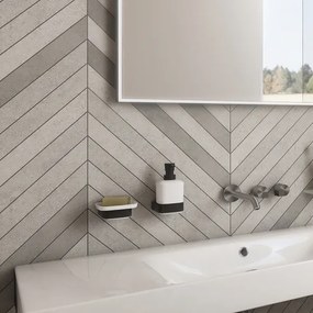 NIMCO NKC set-31K-T-90-Dávkovač mydla, stojan na kefky a nástenný háčik NIKAU