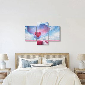 Obraz - Ružový strom srdca (90x60 cm)