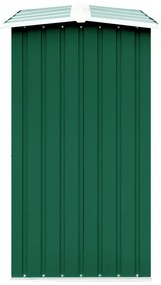 Záhradná kôlňa na drevo zelená 330x92x153 cm galvanizovaná oceľ