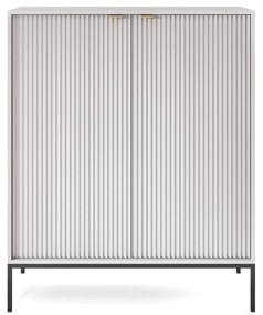 Komoda Nova 104 cm sivá/čierna