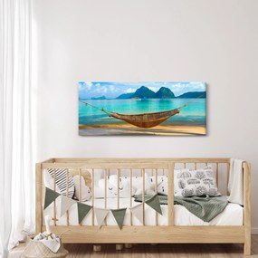 Obrázok hojdacej siete na pláži 3 (120x50 cm)