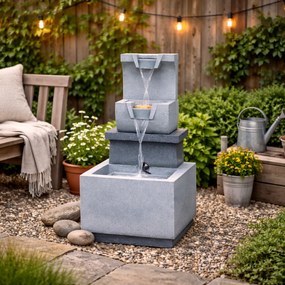 Záhradná fontána BestBerg EF-16 / polyresin / 30,5 x 37,5 x 73,5 cm