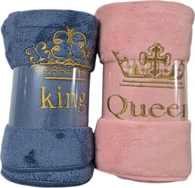 Rýchloschnúca osuška Queen a King A 2 ks 70x140 cm
