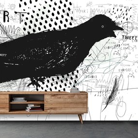 Fototapeta - Street art - bird (147x102 cm)