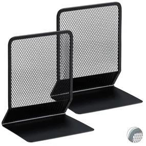 Knižná zarážka Bookends, sada 2ks RD4812 čierne
