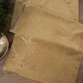 Dekorstudio Elegantný zamatový behúň na stôl BLINK 16 zlatý Rozmer behúňa (šírka x dĺžka): 35x140cm