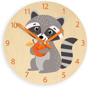 Dětské nástěnné hodiny Ami Mýval 30 cm vícebarevné II