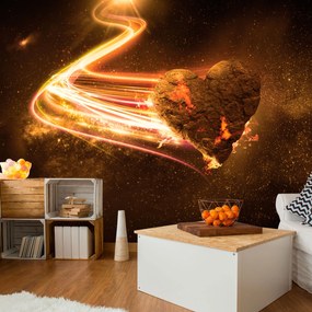 Artgeist Fototapeta - Love Meteorite (Orange) Veľkosť: 150x105, Verzia: Premium