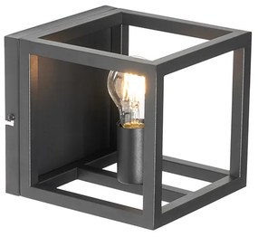 Priemyselná nástenná lampa čierna - Cage