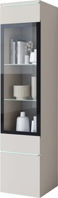 Úzka LED vitrína Vera kašmír (VRBK002+LED)
