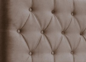 Posteľ Amy 180x200 cm, svetlo hnedá látka