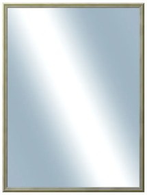 DANTIK - Zrkadlo v rámu, rozmer s rámom 60x80 cm z lišty Y-ka žltá linka (3127)