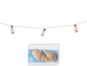 Morská girlanda s LED – svetlo-modrá 180 cm