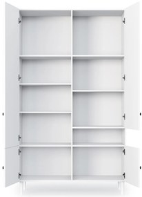 Šatní skriňa DULLUM 120x205cm, biela