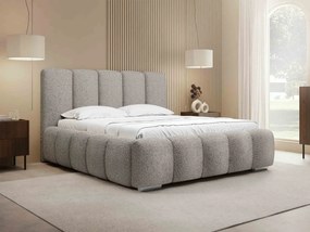 Čalúnená manželská posteľ Lisko Boucle, Rozmer postele: 180x200, Farby: Abriamo 07