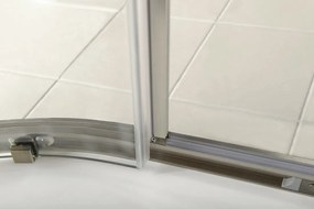 Gelco Gelco, ANTIQUE štvrťkruhová sprchová zástena 1000x1000mm, 2 dvere, číre sklo, bronz, GQ5210C