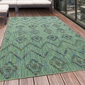 Ayyildiz koberce Kusový koberec Bahama 5152 Green – na von aj na doma - 80x250 cm