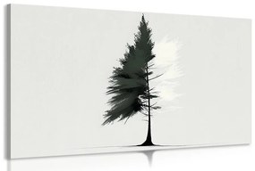 Obraz minimalistický ihličnatý strom - 60x40