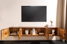 Závesný TV stolík Scorpion 200 cm z mangového dreva