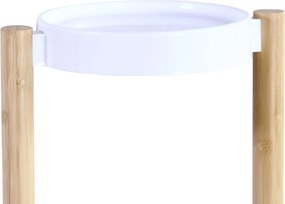 STOJAN NA KVETINÁČ WBAMB3 70X34X28 CM BIELA/HNEDÁ