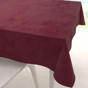 Biante Zamatový štvorcový obrus Velvet Prémium SVP-010 Tmavo vínový 140x140 cm