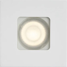 Sada 6 moderných zapustených bodových svetiel biela štvorcová IP44 - Qure