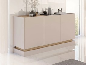 Komoda Arlotekis K160 3D, Farby: čierna / dub cremona