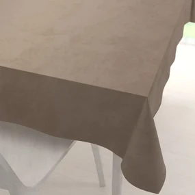 Biante Veľký zamatový obdĺžnikový obrus Velvet Premium SVP-005 Svetlo hnedý 240x280 cm