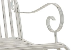 Kovové hojdacie kreslo Smile (SET 2 ks) - Biela antik