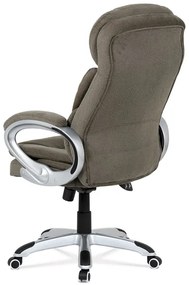 BONTEC Kancelárske kreslo, hojdací mechanizmus, šedá látka, KA-G198 GREY2 Farba: Strieborná