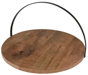 Drevený servírovací podnos Simple, (fi) 28 cm