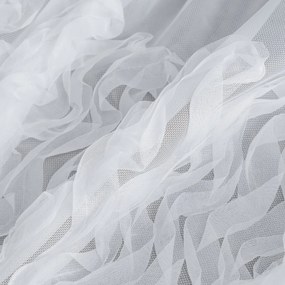ZÁCLONA NA PÁSKE LORIS 140X270 CM BIELA