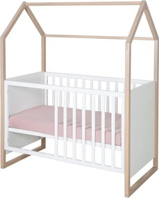 Biela postieľka 60x120 cm Cabane – Roba