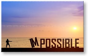 Motivačný obraz na stenu Impossible | rôzne rozmery