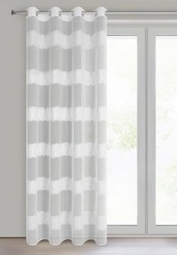 ZÁCLONA NA KRÚŽKOCH LEANDRA 140X250 CM BIELA